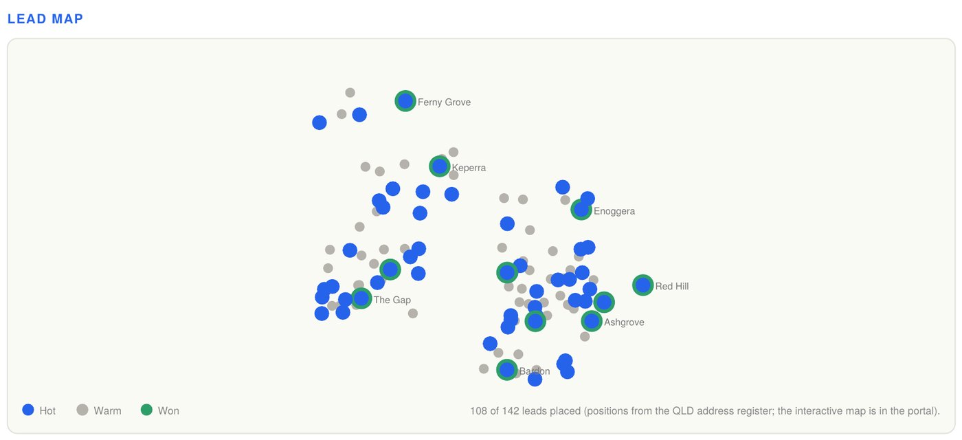 Lead map · where the scans came from